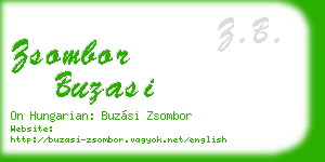 zsombor buzasi business card